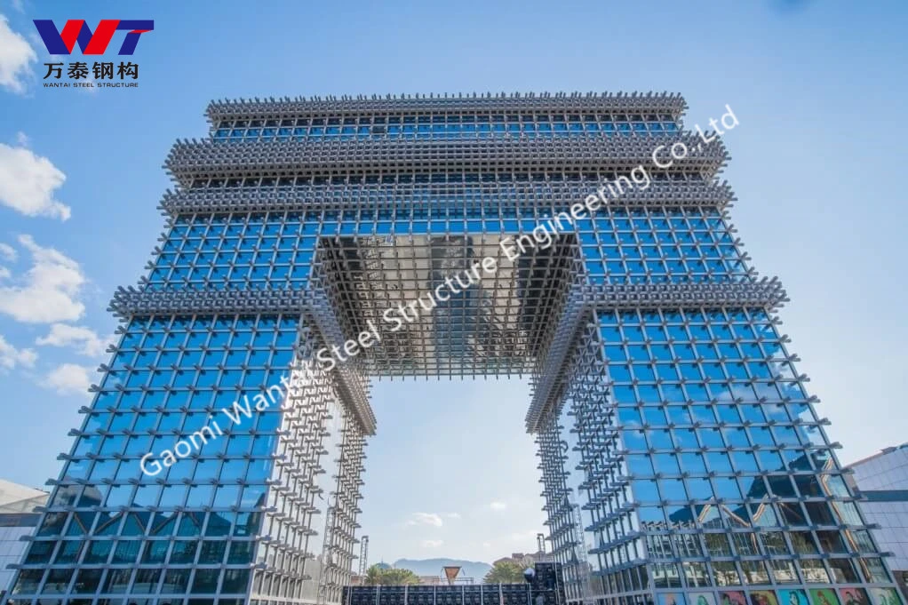 High Rise Building Steel Frame Structure Office Hotel Construction