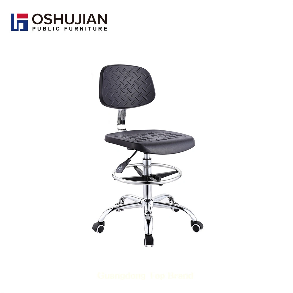 Polyurethane Lab Adjustable Stool ESD Chair