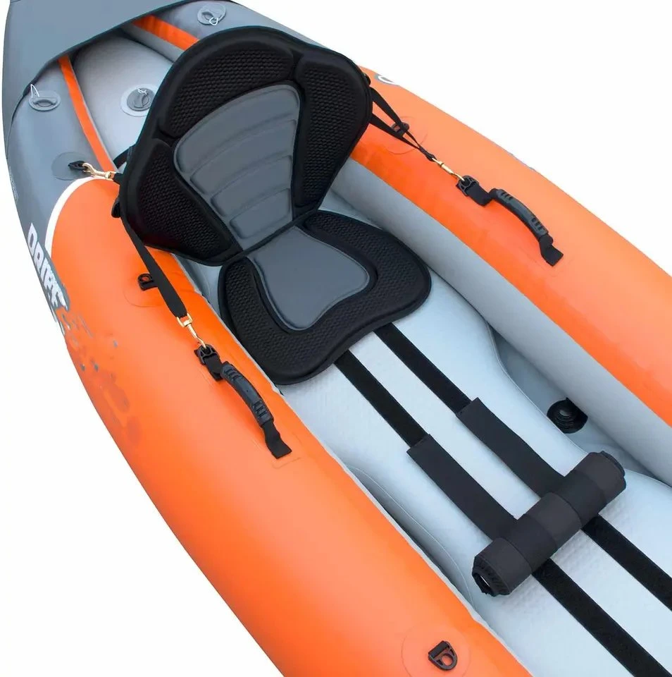 Inflable Water Outdoor Thicken Orange Challenger Canoe Rafting para señal Personas