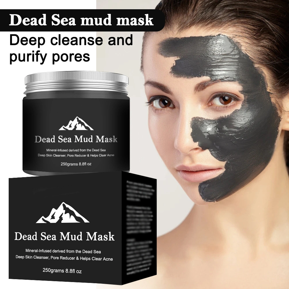 Pele coreana Private Label Natural Clay facial Máscara vulcânica Dead Máscara de lama do mar para rosto e corpo