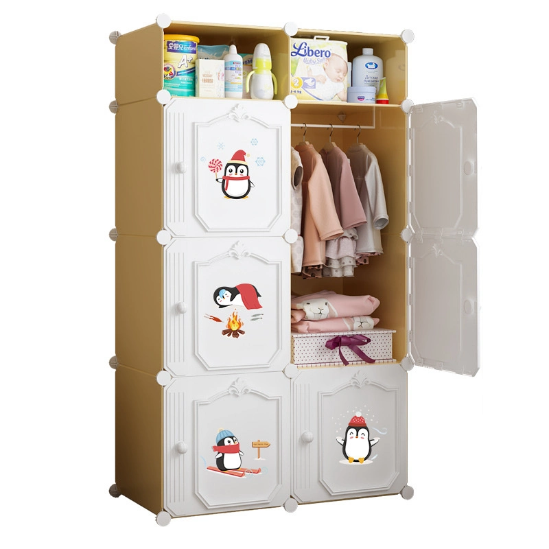 Wholesales Other Plastic Furniture Children&prime; S Wardrobe Plastic Storage Cabinet