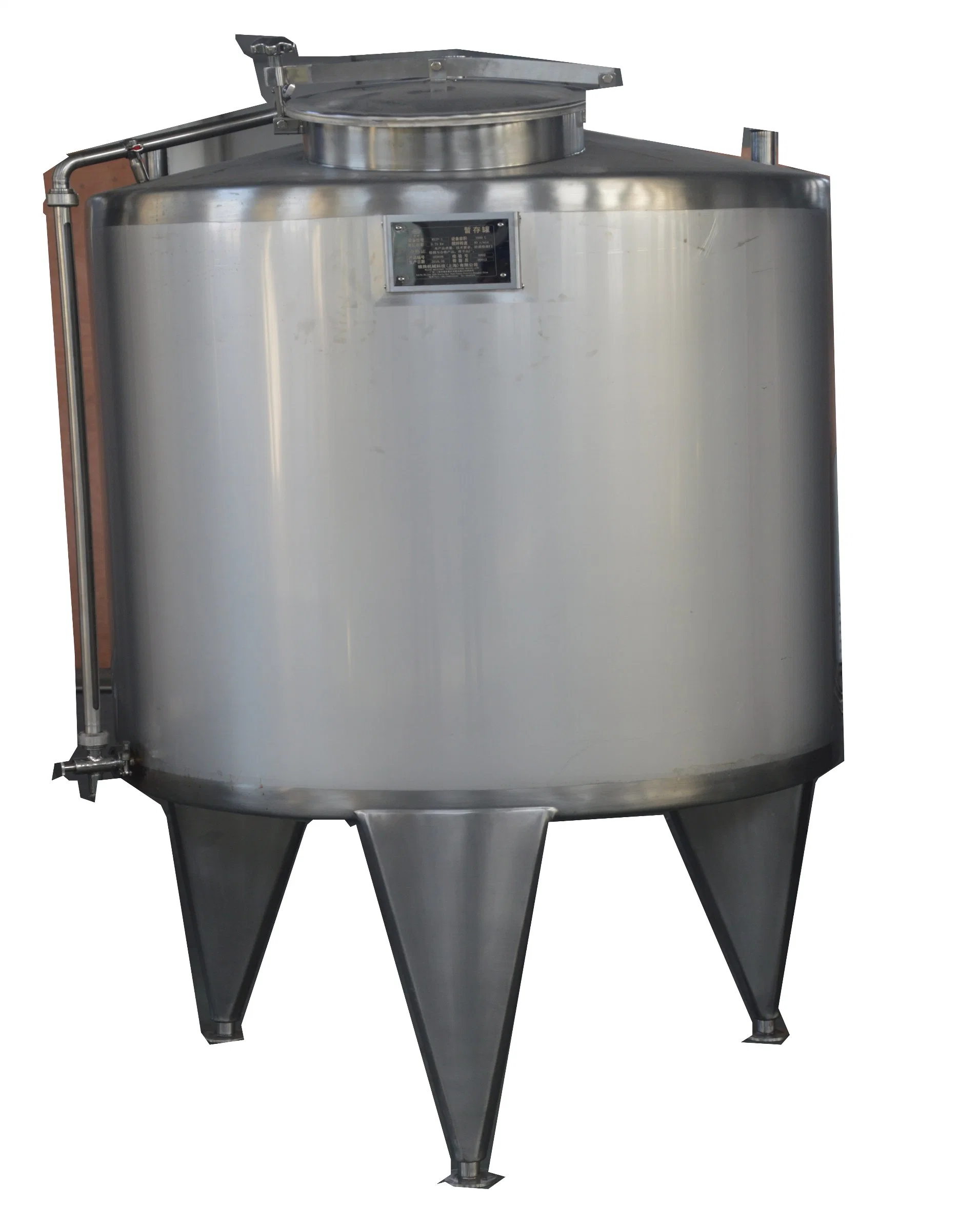 500L Stainless Steel Raw Milk Tank with Cooler System