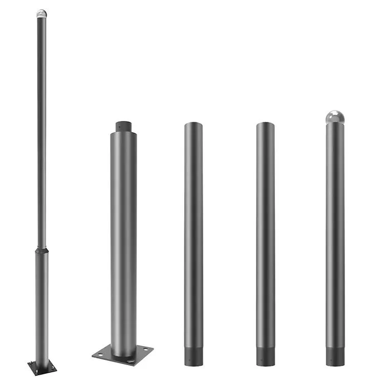 Postes de luz de acero galvanizado Round Street 6m 8m 10m 12m Poste de lámpara exterior