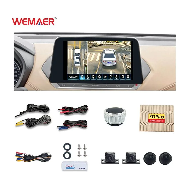 OEM Wemaer 3D 360 HD Visão Noturna Ave panorâmica Vista Carro do Monitor do Sistema de Câmara