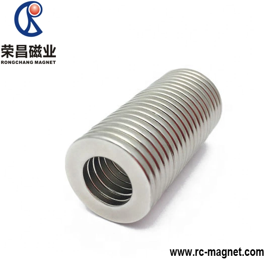 Customied Coating Strong Big Thin Ring Neodymium/NdFeB Magnet