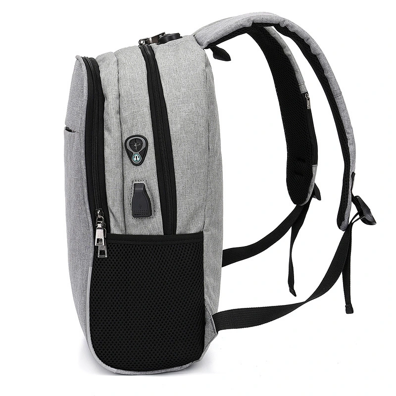 Computer Laptop Books College USB Headphone Jack Anti-Thief Brief Backpack Bag