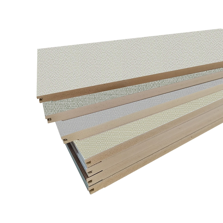 Wood Plastic Composite 400mm 600mm V Groove Seamless Solid Board WPC Spc PVC TV Background Wall Board