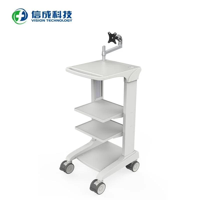 Hospital Equipment Support Trolley Cart for Endoscopy Surgical Monitoring System