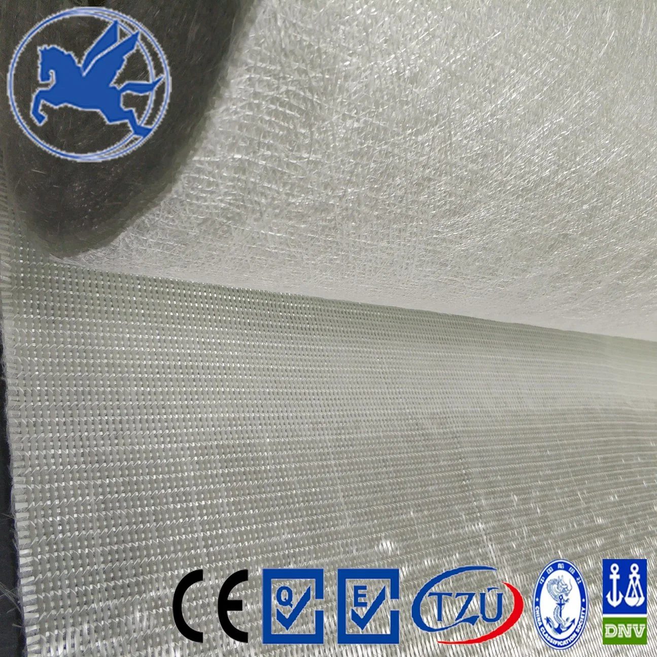 E-Glass Mat: 0/90 combinado tejido con hilo, la industria, Material de fibra de vidrio de FRP