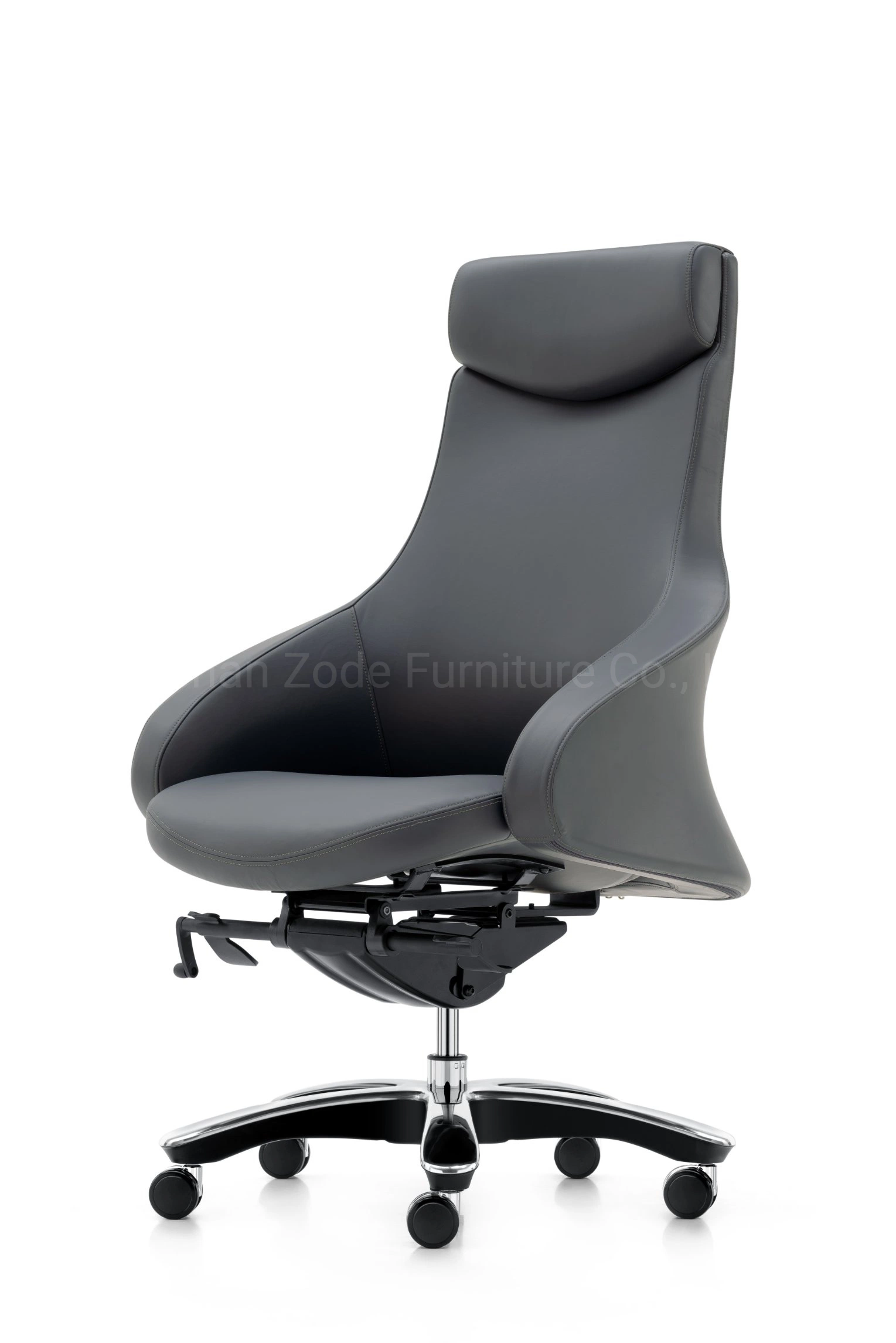 Zode Luxury Rotatable High-Back Leather Official Desk Chair Meeting Vistor Offiice Furniture