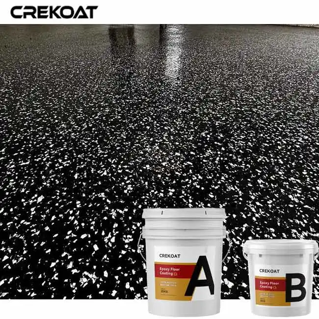 Durable 100 Percent Solids Epoxy Resin for Flake Coating