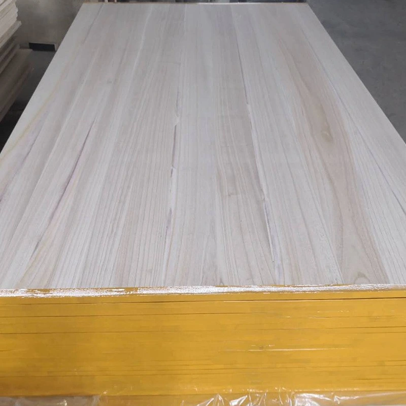 Paulownia Plank Door Core Board Interior Decoration Solid Wood Plank Composite Board Solid Panel Kiri Timber Lumber Coffin Casket Cabinet Furniture Snowboard