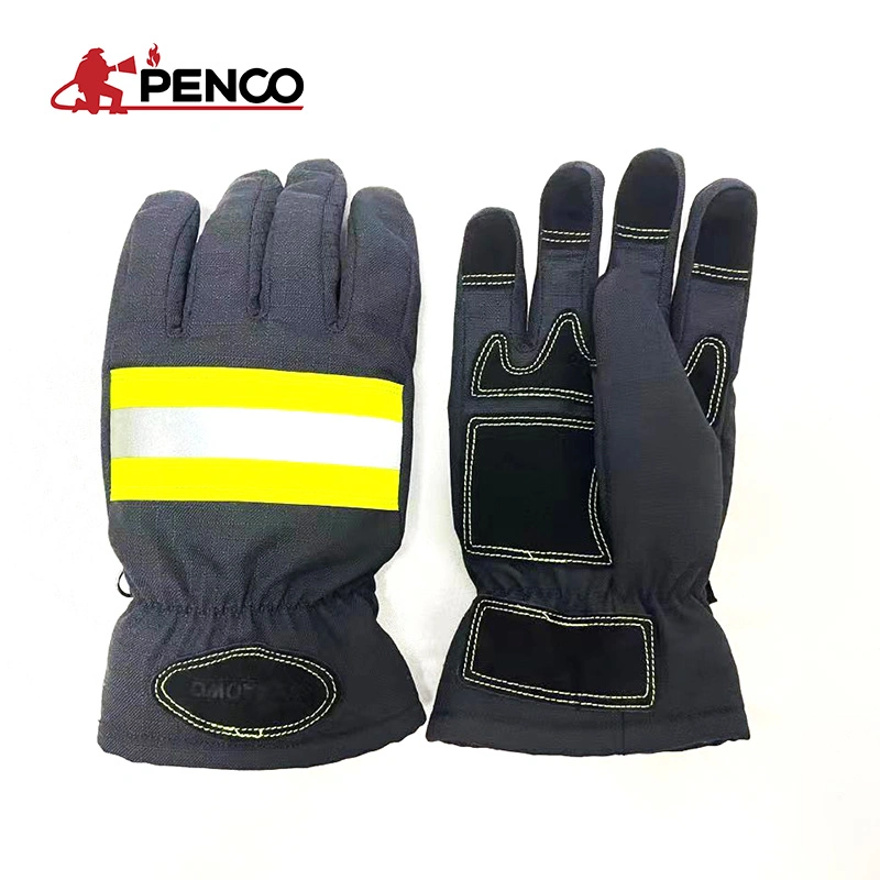 Protección contra el calor Bomber Fireman Guantes de bomberos con certificado en