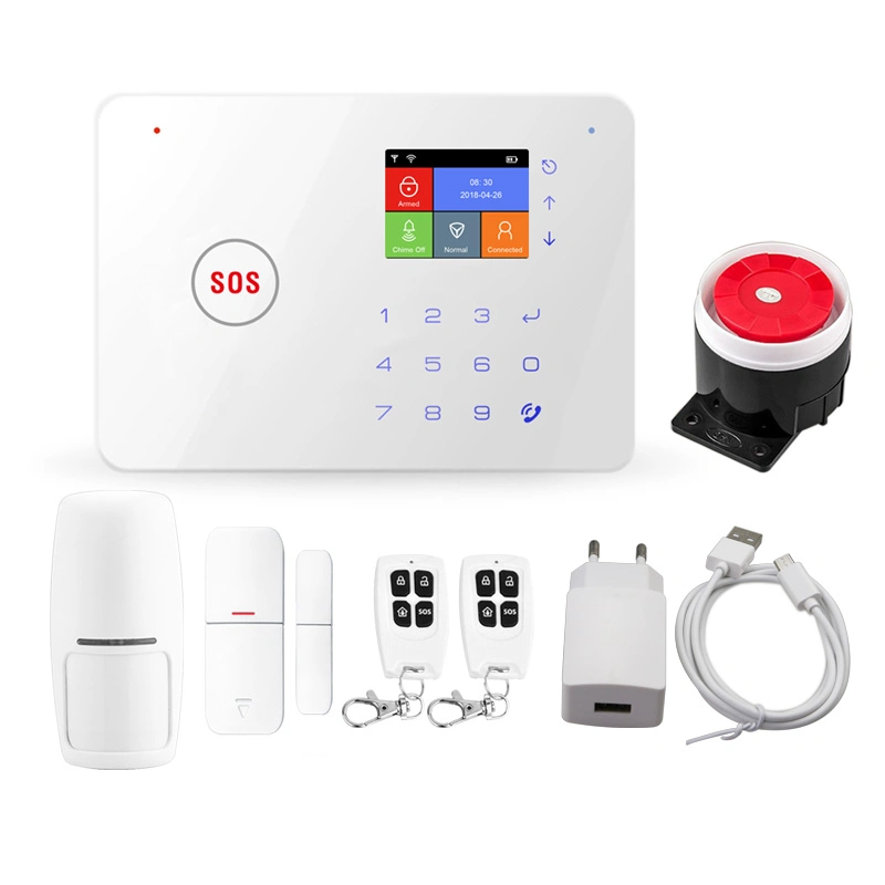 Tuya WiFi GSM Home Security Alarm System with Wired Wireless Smart Zones (ES-G66W)