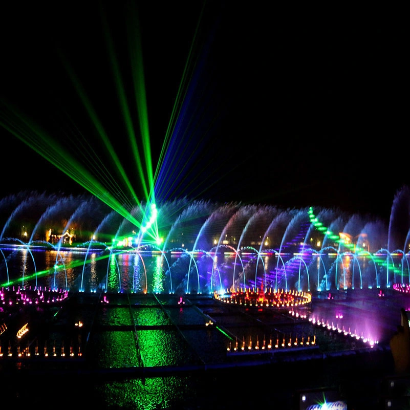 Original Design Dancing Water LED Lights Fountain Manufacturer Water Fountain, Water and Fire Spray Shock Show, Entertainment Amusement Place Fountain