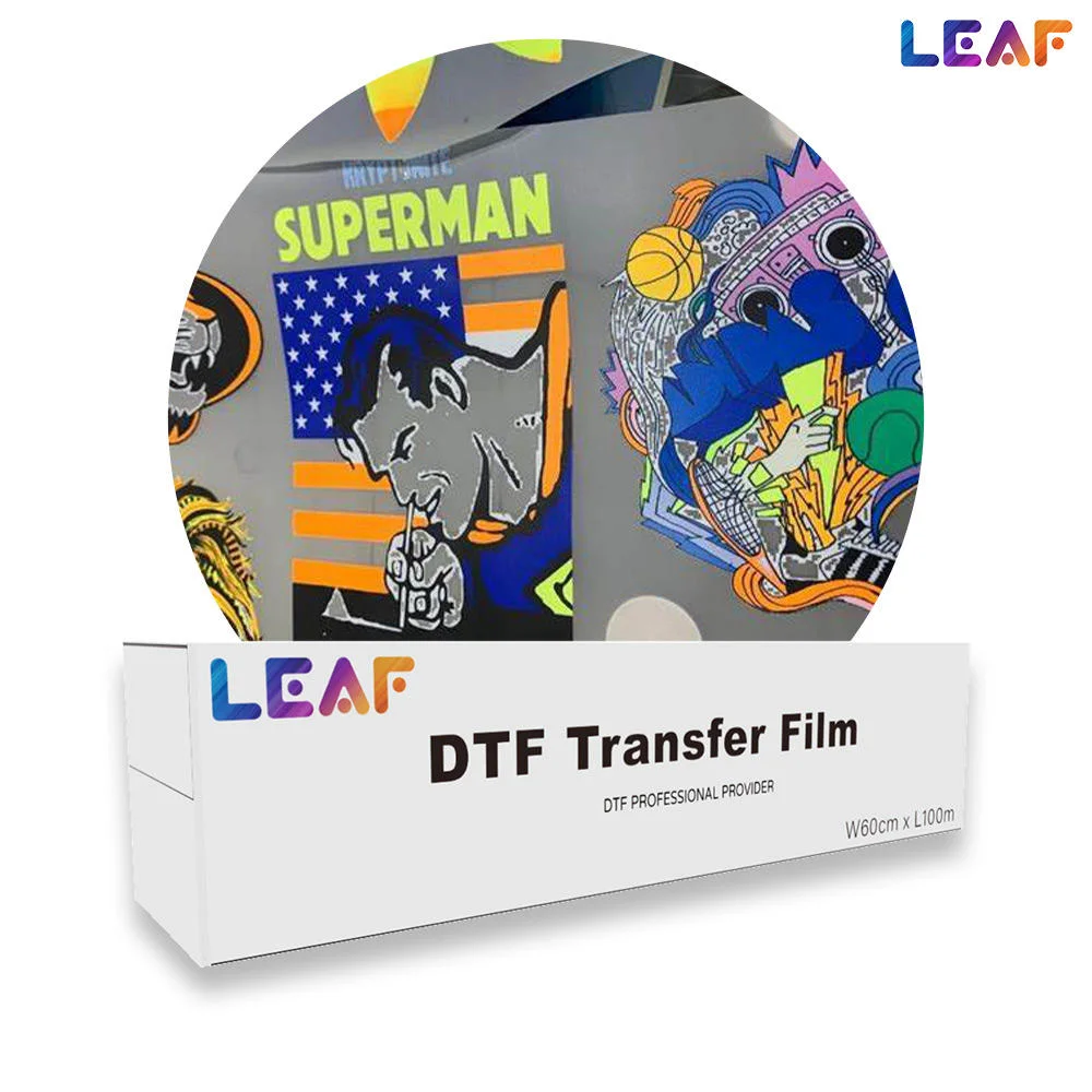 Textiles Leaf Digital Textile Heat Transfer Printer Dtf Printing Pet Film mit Fabrikpreis