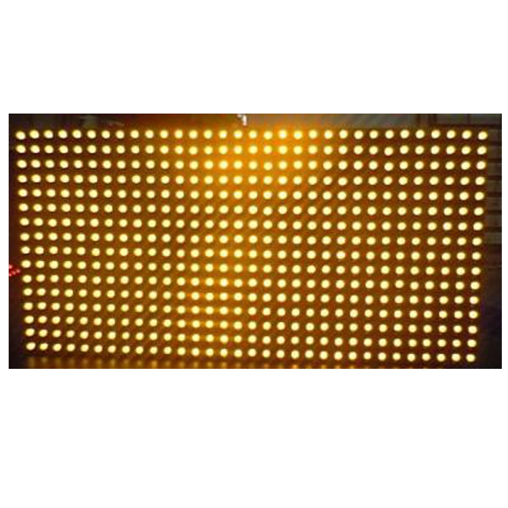 P10 320X160mm Single Yellow Advertising LED Display Module Message Sign