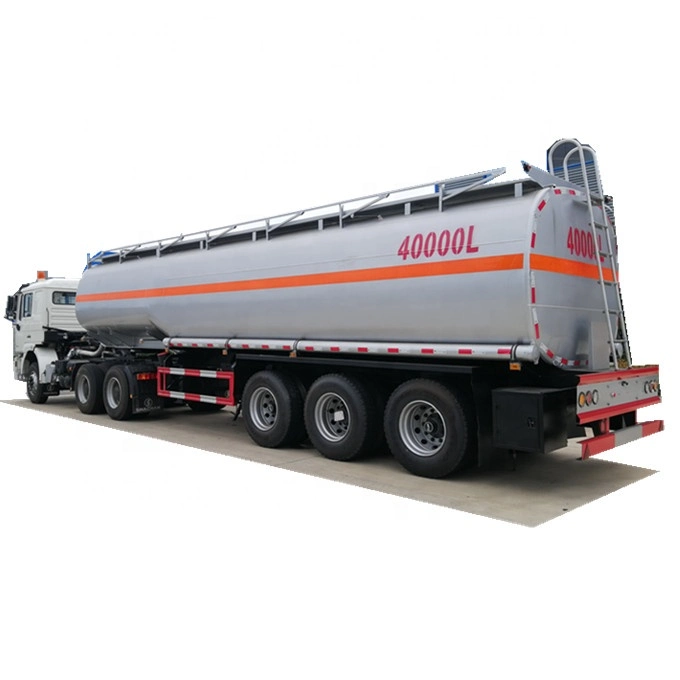 Tri-Axles 40000L Fuel Oil Gasoline Crude Petroleum Fuel Tank Semi Trailer