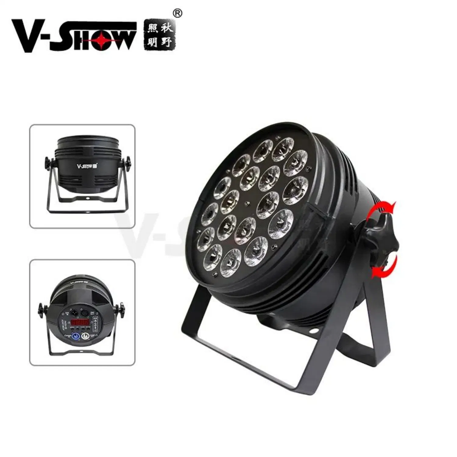 V-Show Indoor LED 18*18W RGBWA+UV 6in1 Indoor LED PAR Can Light