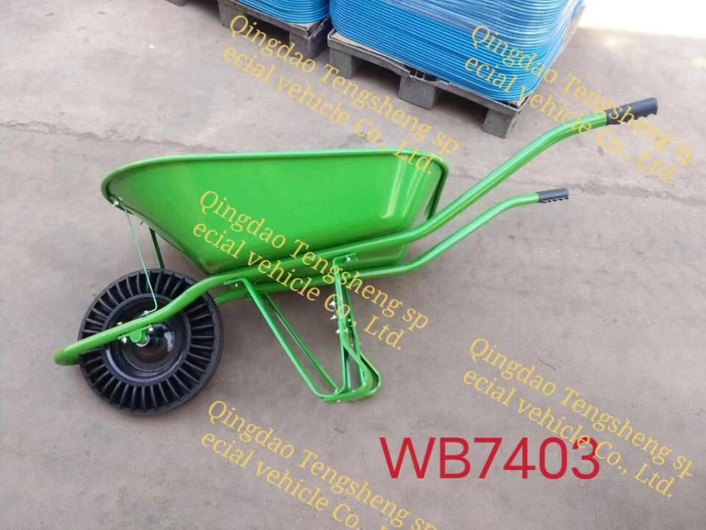 Wb7403 High Quality Wheel Barrow Hand Truck Tool Cart Wheelbarrow