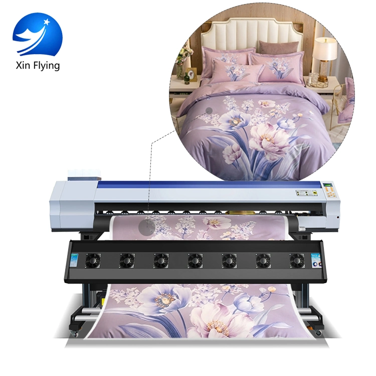 Large Format Cmyk Digital Sublimation Textile Dye Inkjet Printer for Fabric