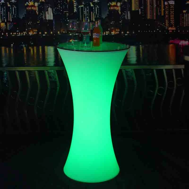 Wholesale/Supplier Rechargeable Plastic RGB-W Color Changing LED Cocktail Tables Manufacturers