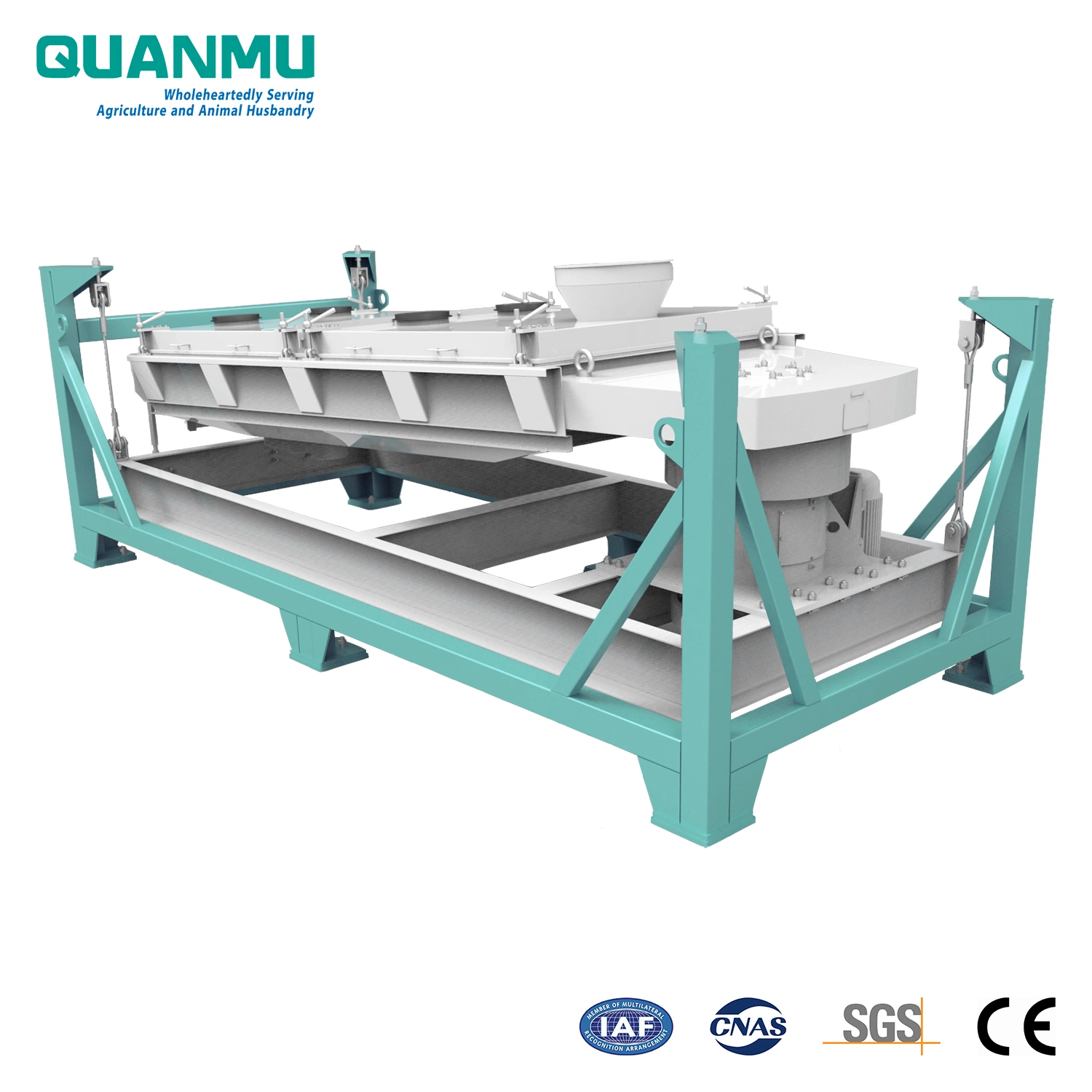 Grain Raw Material and Animal Feed Pellet Rotary Vibrating Grading Sifting Machine in Vibration Grader Sifter Machine
