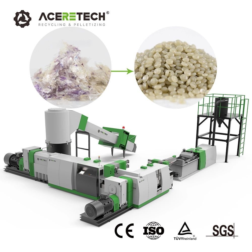Acss PP/PE/ABS/PS/PC Regrinds Water-Ring Making Cutting Machine for Re-Pelletizing