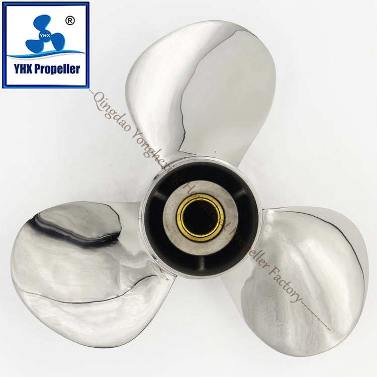 Mercury Certificated Ss Polished 11 5/8*11 Matching 40-60HP Boat Engine Outboard Motor Propeller