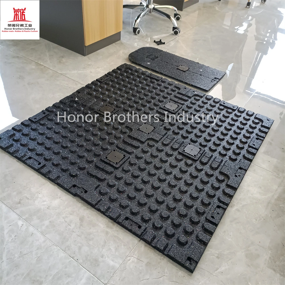 Interlocking Puzzle Rubber Tile Playground Exercise Mat for Home Gym Fitness Floor