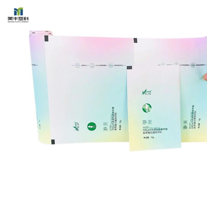 Emballage des rouleaux de film plastique laminé flexible imprimés sur mesure