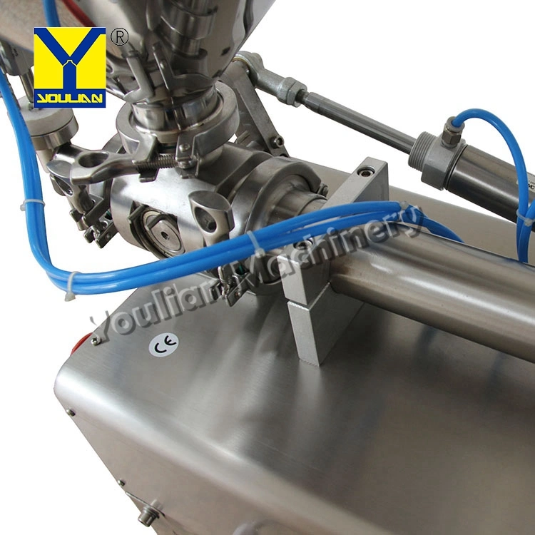 Semi Automatic Horizontal Pneumatic Paste Filling Machine / Nut Peanut Butter Filler