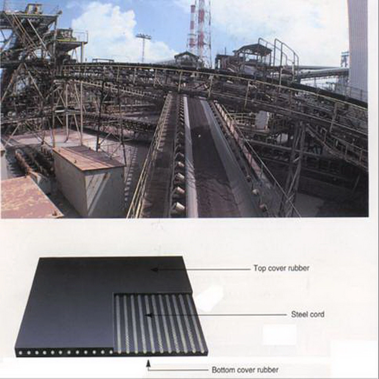 St2000 Steel Cord Rubber Conveyor Belt