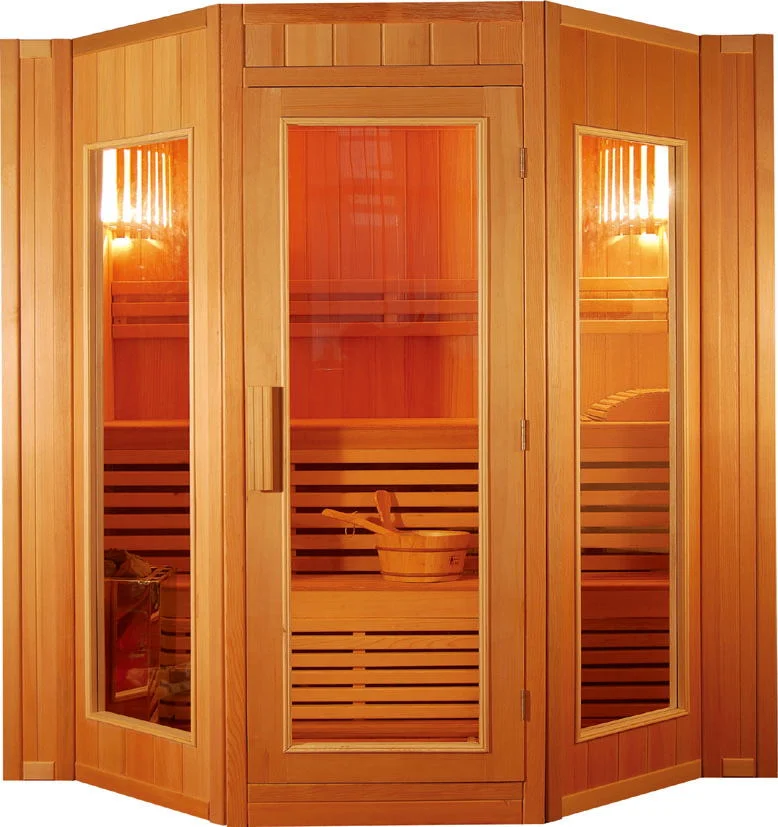 Traditional Hemlock Home Steam Sauna Room 5 Person Factory Price Sauna