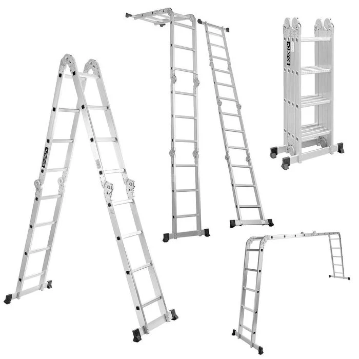 Aluminum Spring Loaded Locking Mechanism Ladder