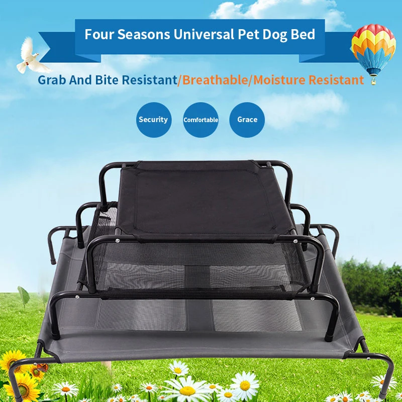 High quality/High cost performance  Moisture-Proof Folding Spring Summer Mesh Surface Breathable Washable Luxury Dog Bed Pet Products Cat Bed House Pet Dog Bed