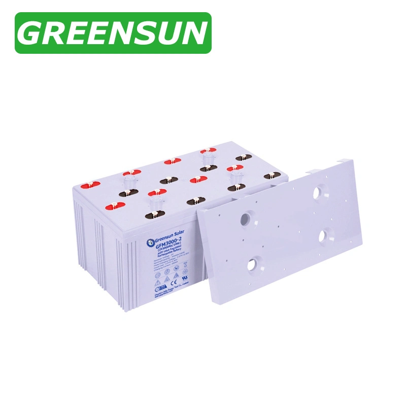 Greensun 2V 3000ah Maintenance Free AGM UPS SMF Deep Cycle Battery for Commercial