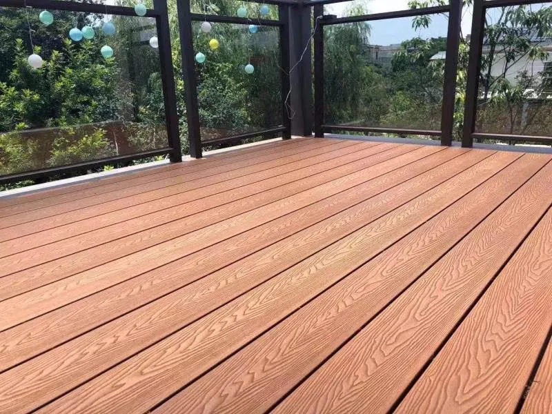 WPC Wood Grain Deck 3D Embossed Deep Embossing WPC Composite Decking