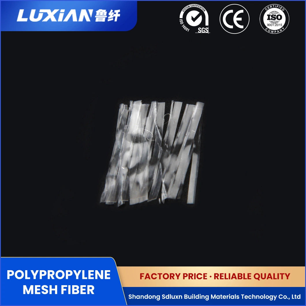 Sdluxn Synthetic Polypropylene Fiber Lxbw Modified Polypropylene Mesh Engineering Polypropylene Fiber China Mesh Fber-Reinforced Concrete Suppliers