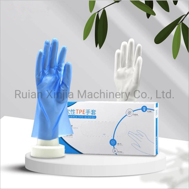 Fully Automatic TPE CPE PE Glove Making Machine with Auto Film Folding and Tearing Edge Line