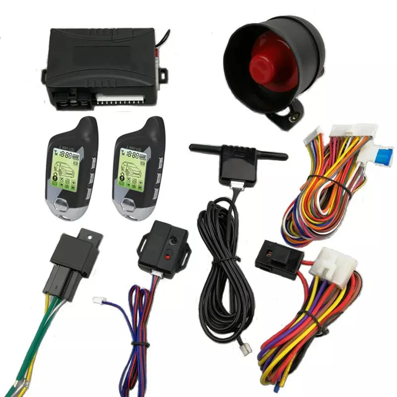 Remote Car Starter Two Way Car Alarm with Remote Screen