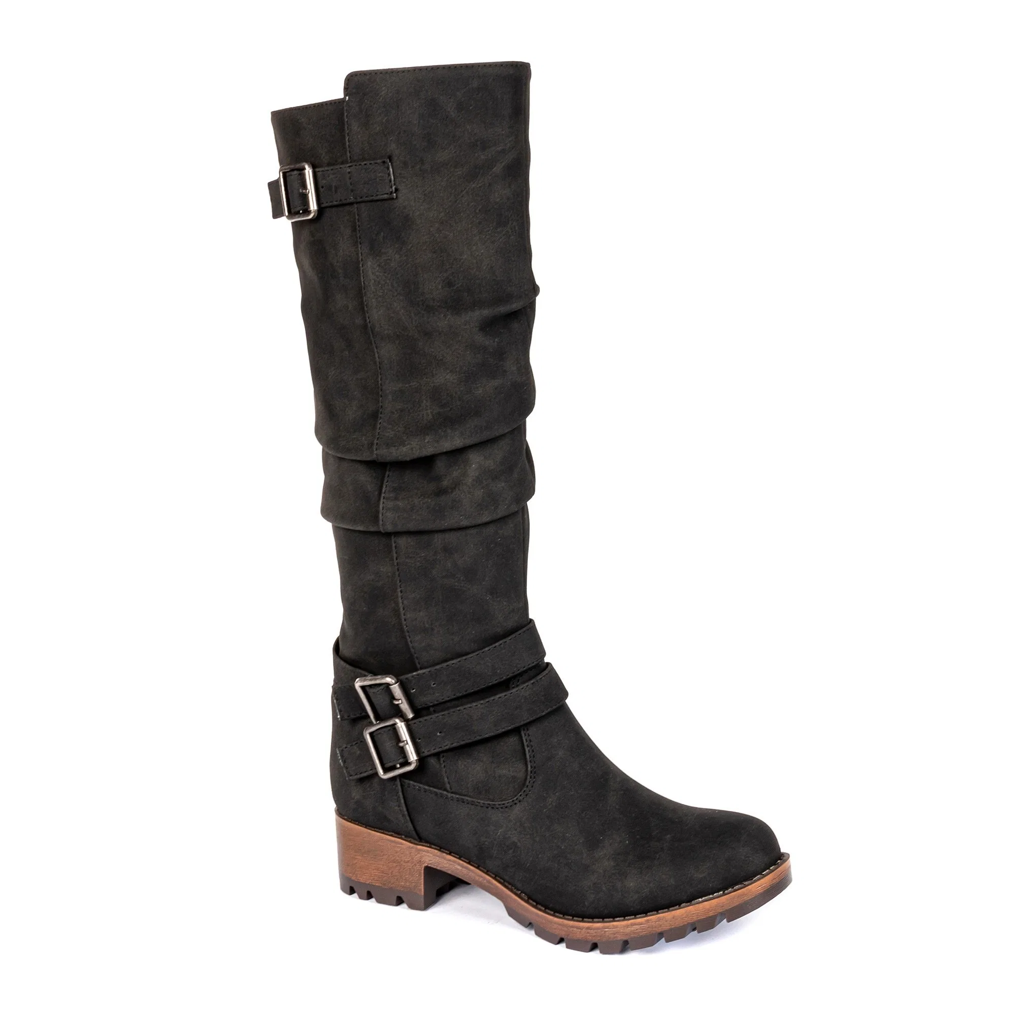 Cool Talon plat chaud genou Bottes d'hiver en cuir Bottes Bottes de cheval Long Lady bottes bottes de patin Femmes femmes