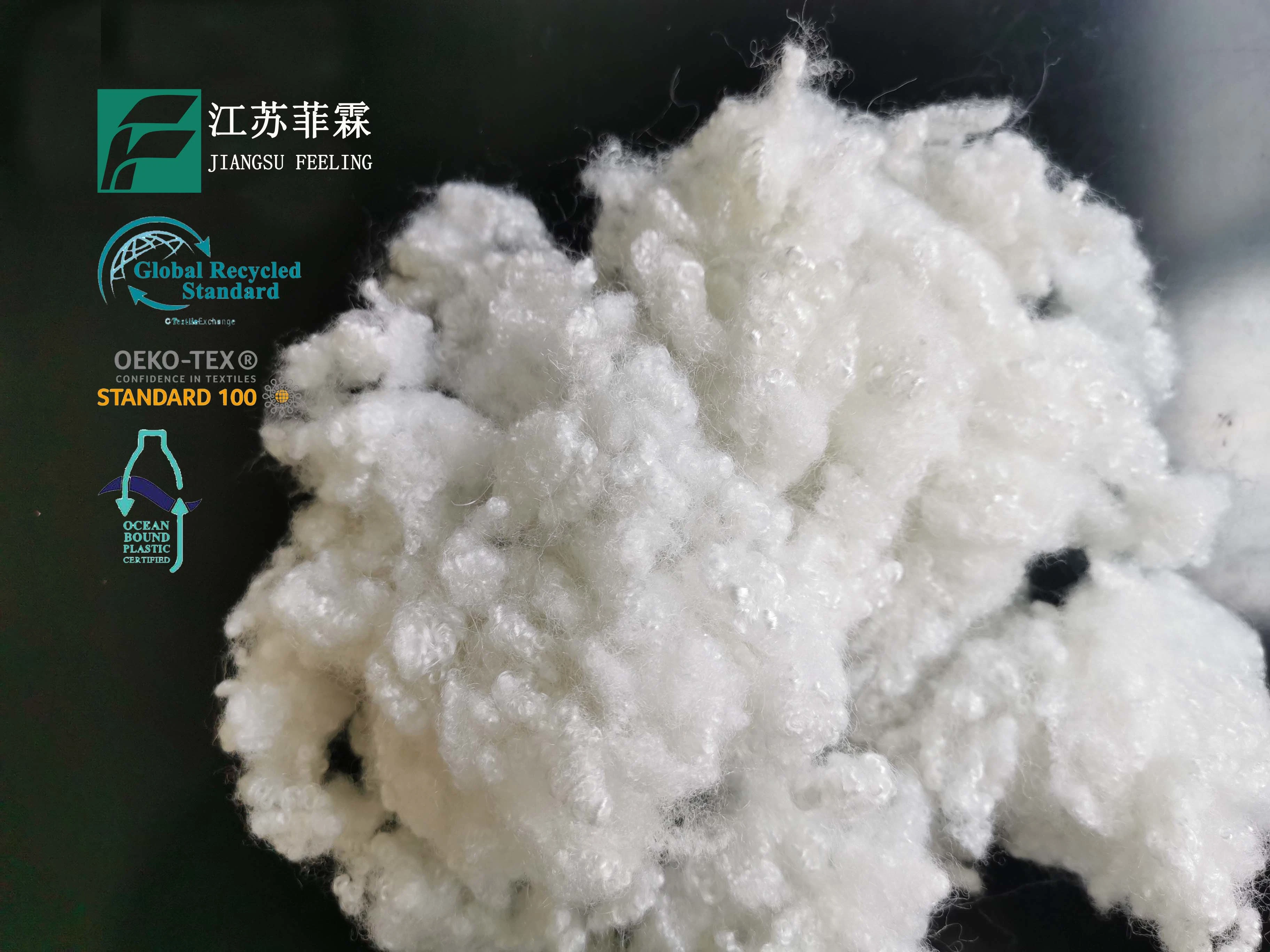 15D Flame Retardant Recycle Holow Conjugate Fiber for Sofa Cushion and Bed Mattress Stuffing