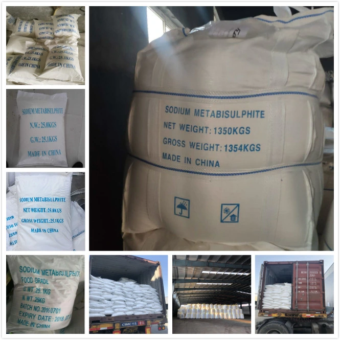 25kg/50/Kg/1000kg Pymes Sodium Metabisulfite bolsas para alimentos