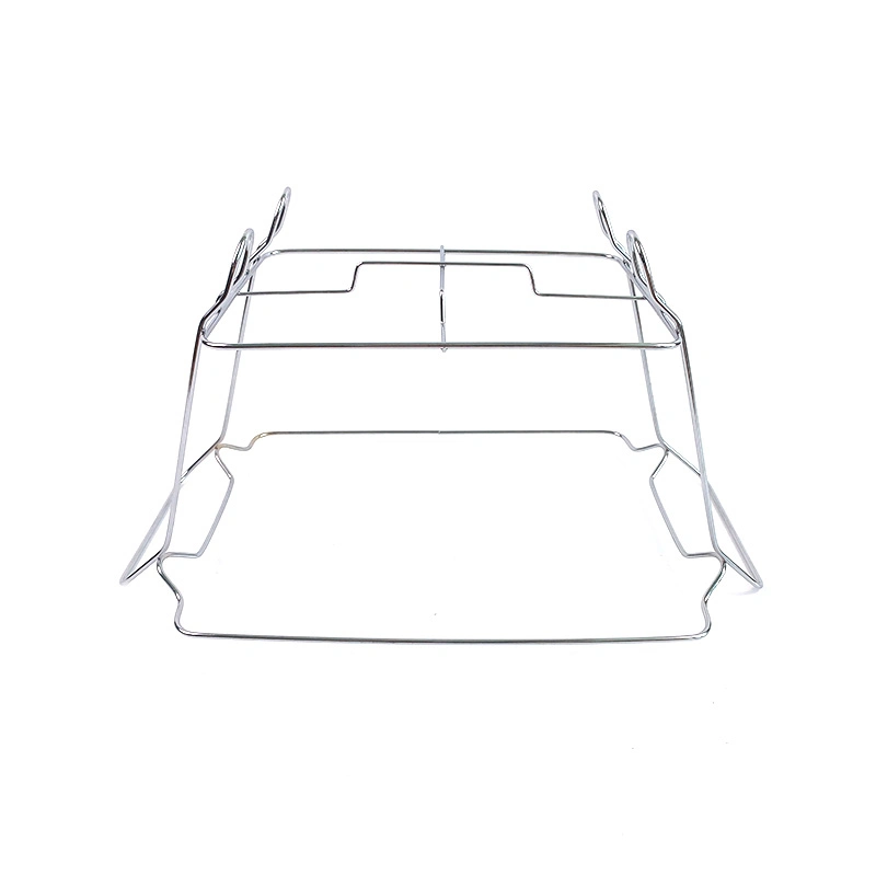 Rejilla para platos de rozadura de alambre cromado para latas desechables de tamaño completo Tabla de vapor