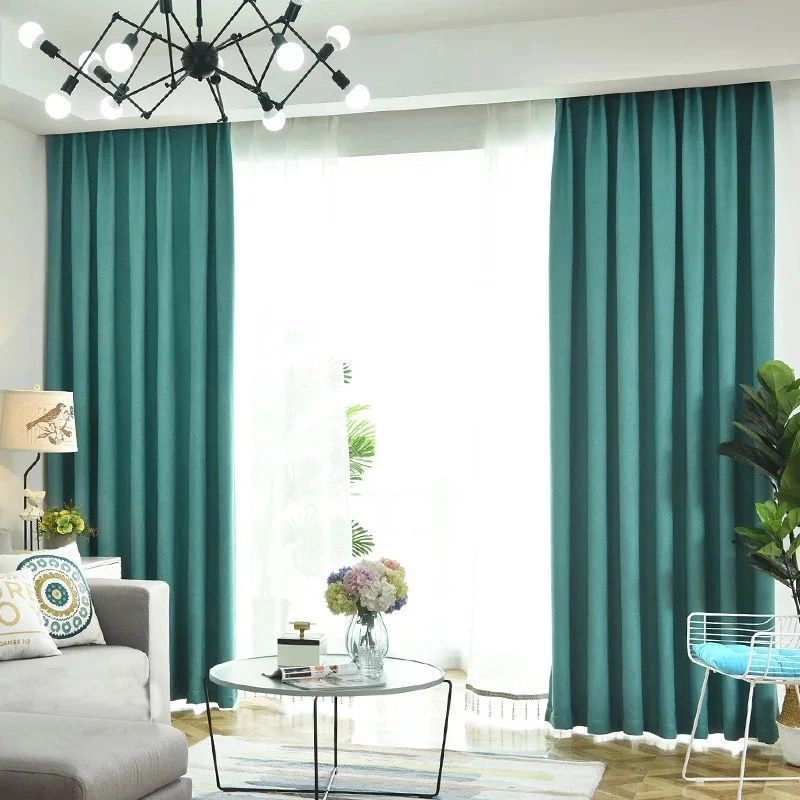 Meteor Linen Curtain Cross-Border High Shading Amazon Cotton Linen Curtain Cloth Modern Nordic Splicing Curtain Wholesale/Supplier