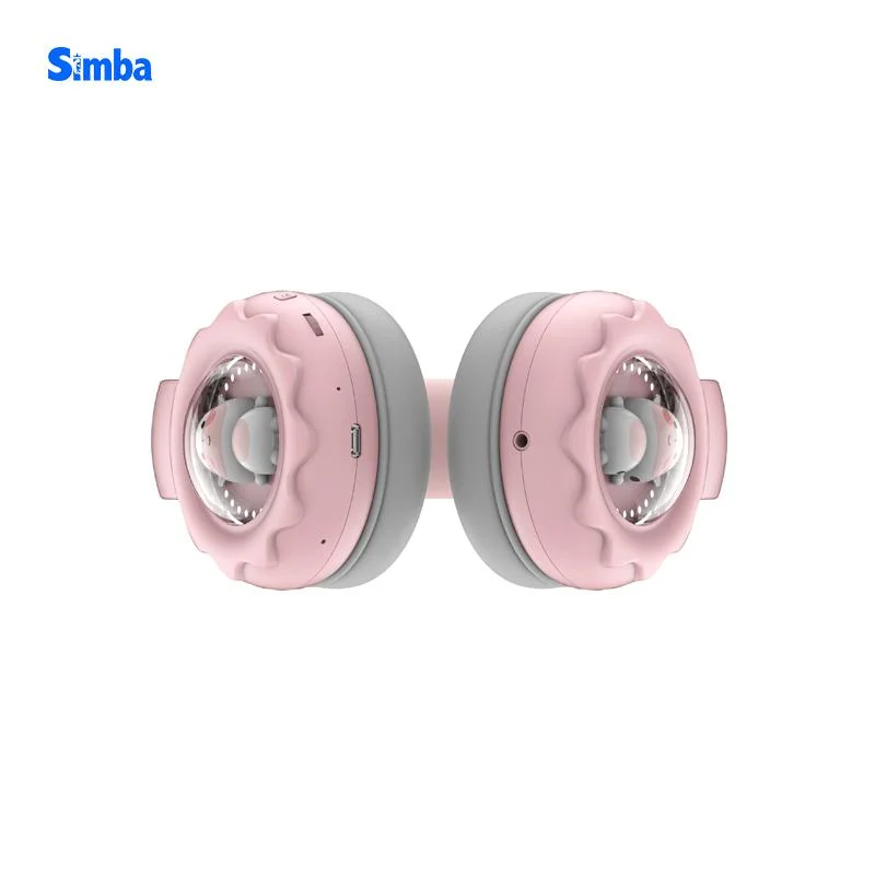 2022 Cute Bluetooth Cool Lighting Cow Doll Children's Gaming Comfort Ht-02 Headphones