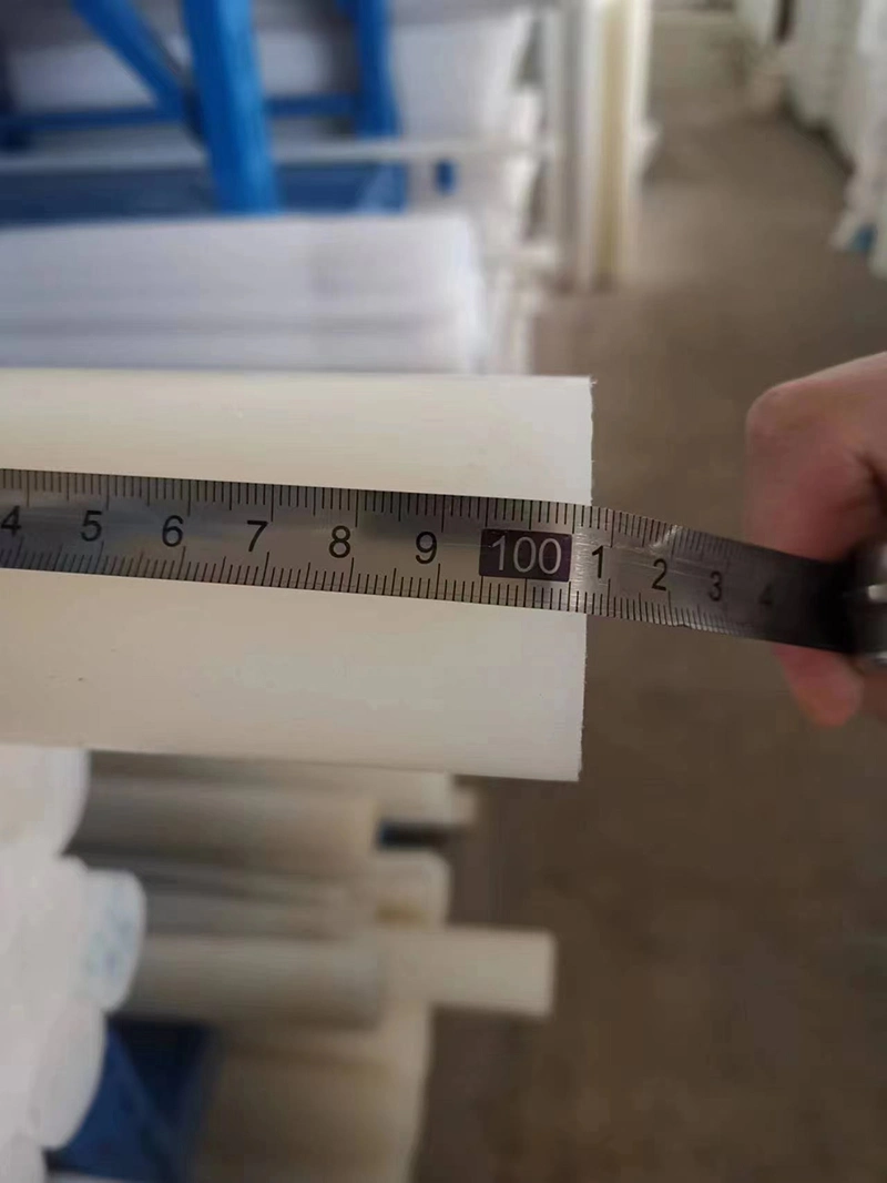 High Performance Extruded High Hardness White PVDF Short Plastic Rod for Electrical