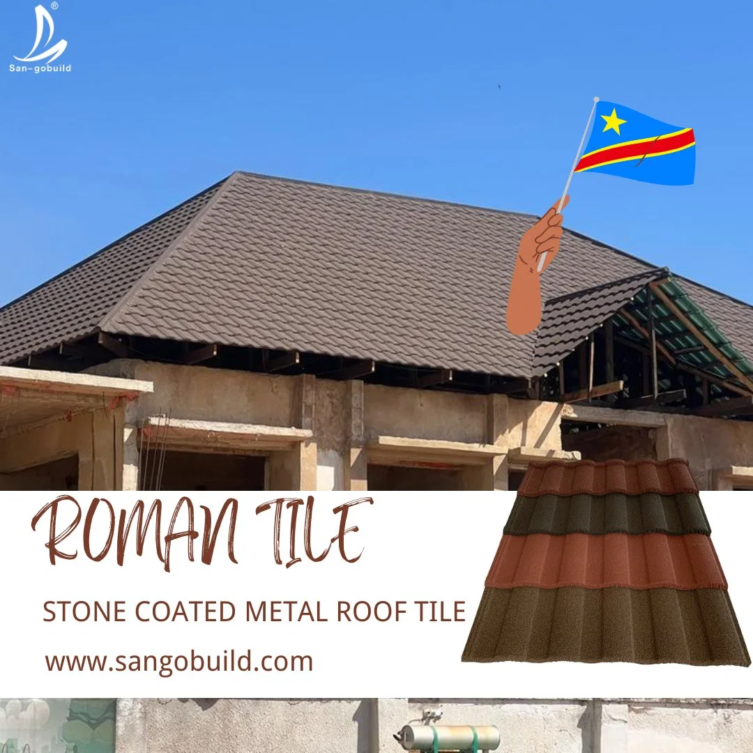 Low Cost Price Chinese Supplier Corrugated Galvalume Stone Coated Metal Roof Tile