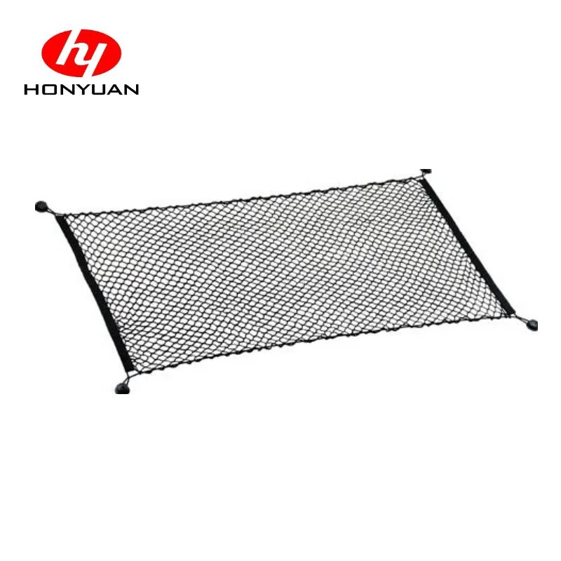 Jeep SUV Auto Parts Bearing Capacity 100kg Customized Rubber Cargo Net Rope with Plastic Hook